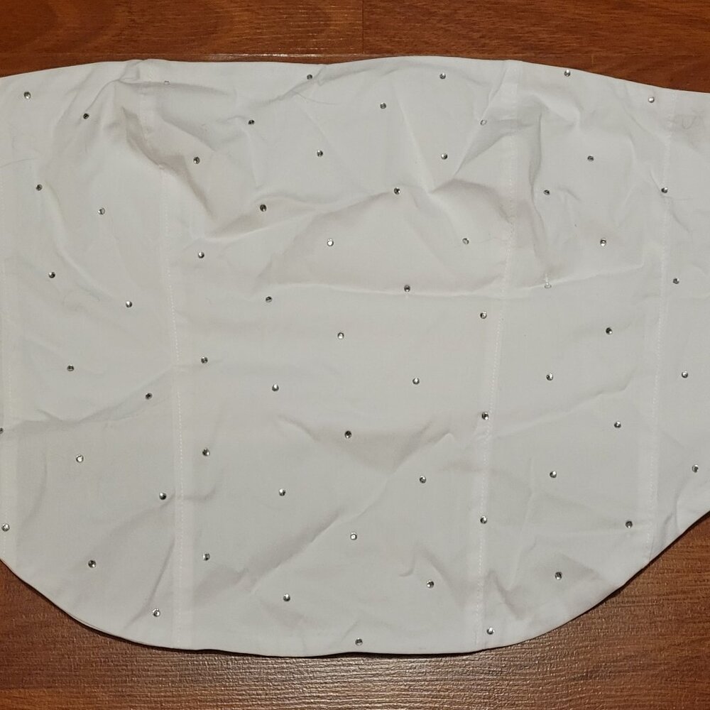 Good american crystal poplin corset